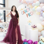 Image of  01-50027-Burgundy-0 Candy Prom | Prom Shop| Evening Dresses| Online dresses Burgundy / 0