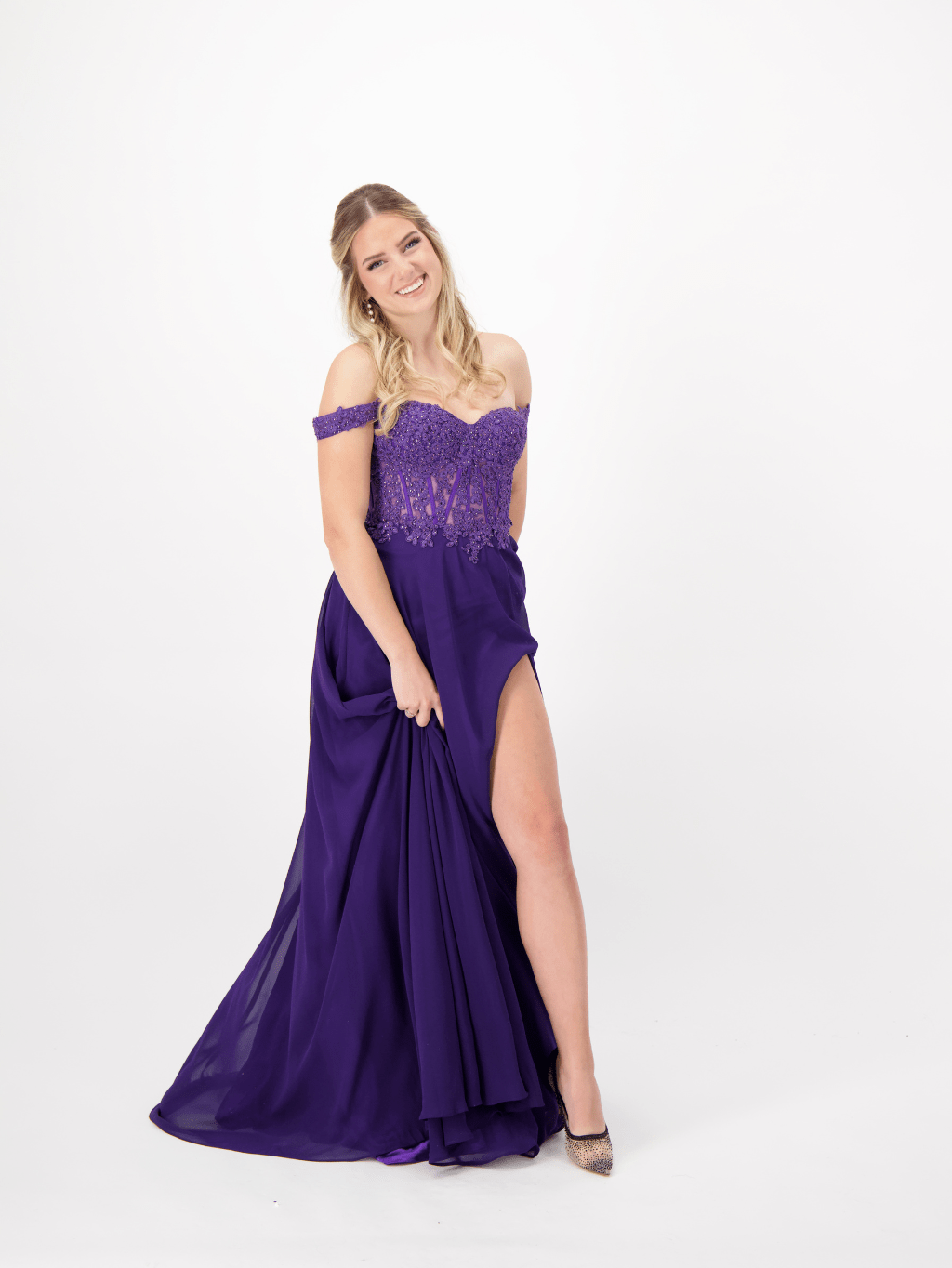 '- purple