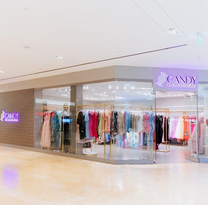 Candy Prom and Evening Store at the Square one Mall, Mississauga ON