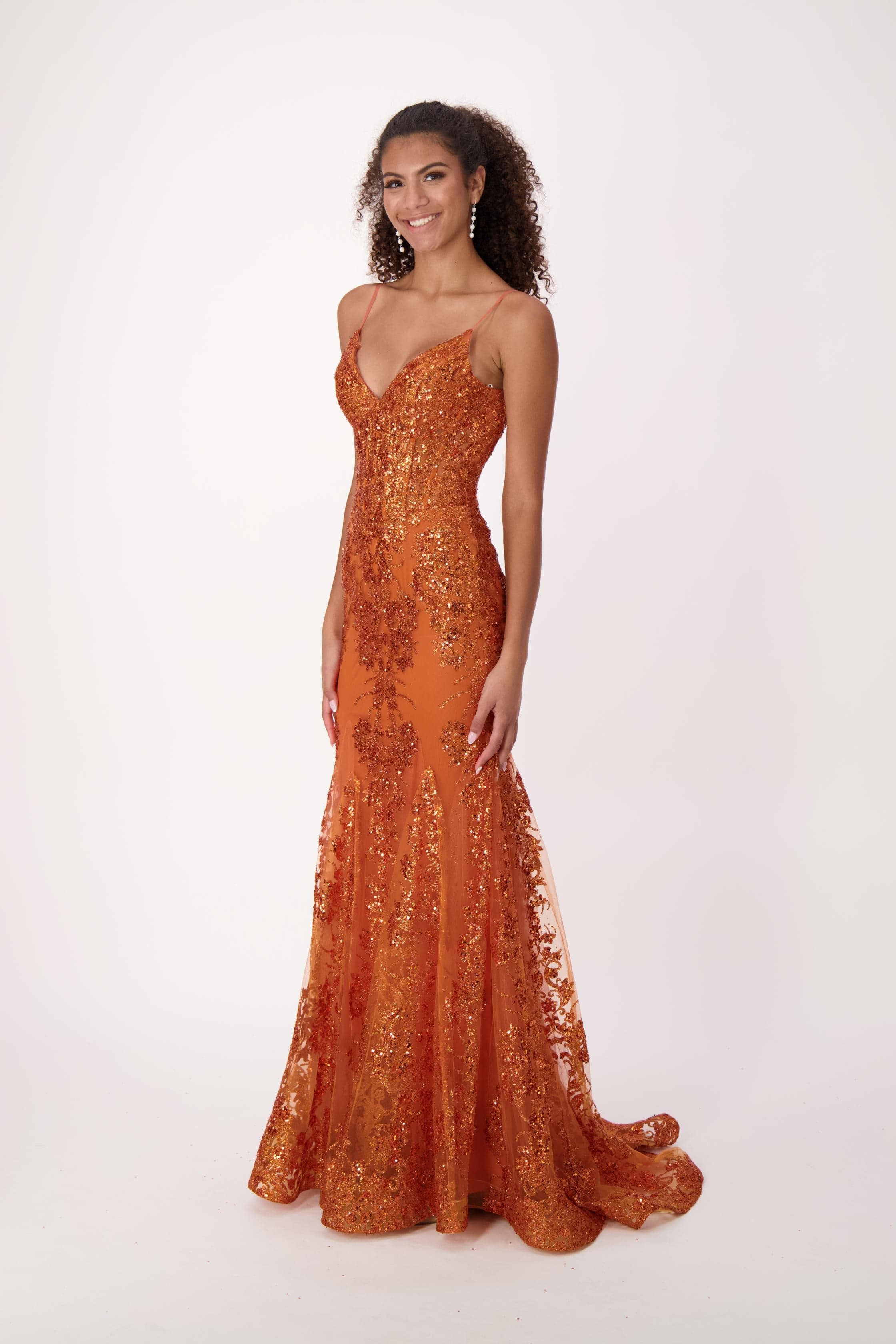 copper prom dress Candy Prom and Evening 01-50003 Dress