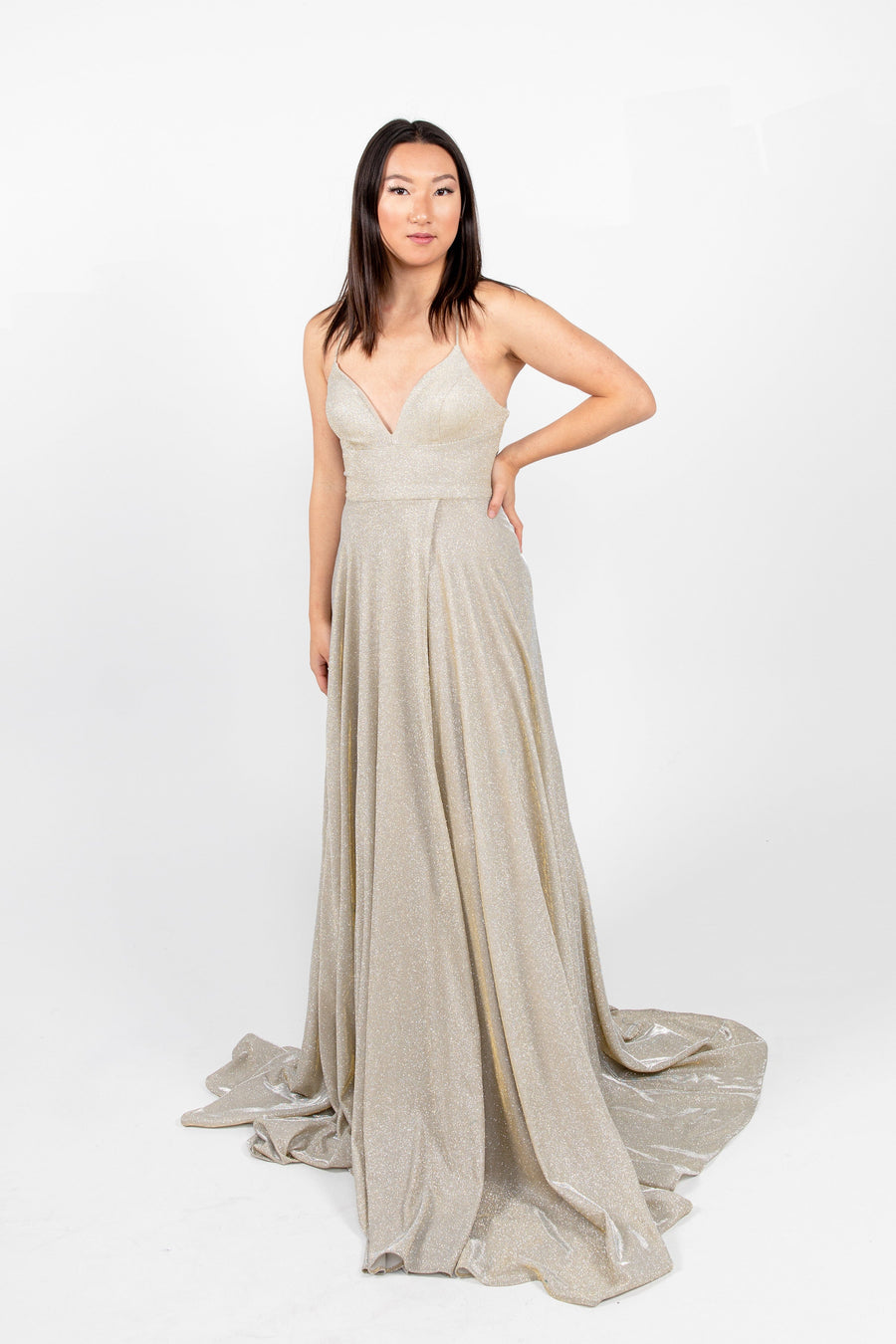 Image of  Candy Prom 04-50024|Shimmery Sparkle Prom dress, Elegant evening Dress