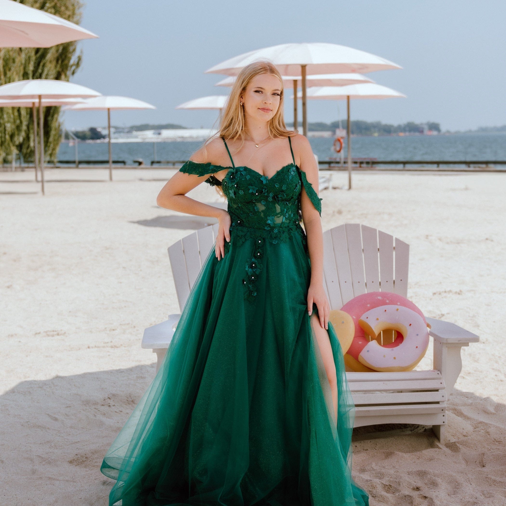 Image of  04-50027-Emerald-00 Candy Prom 04-50027| Prom Shop| Evening Dresses| Toronto, ON Emerald / 00 / w Straps