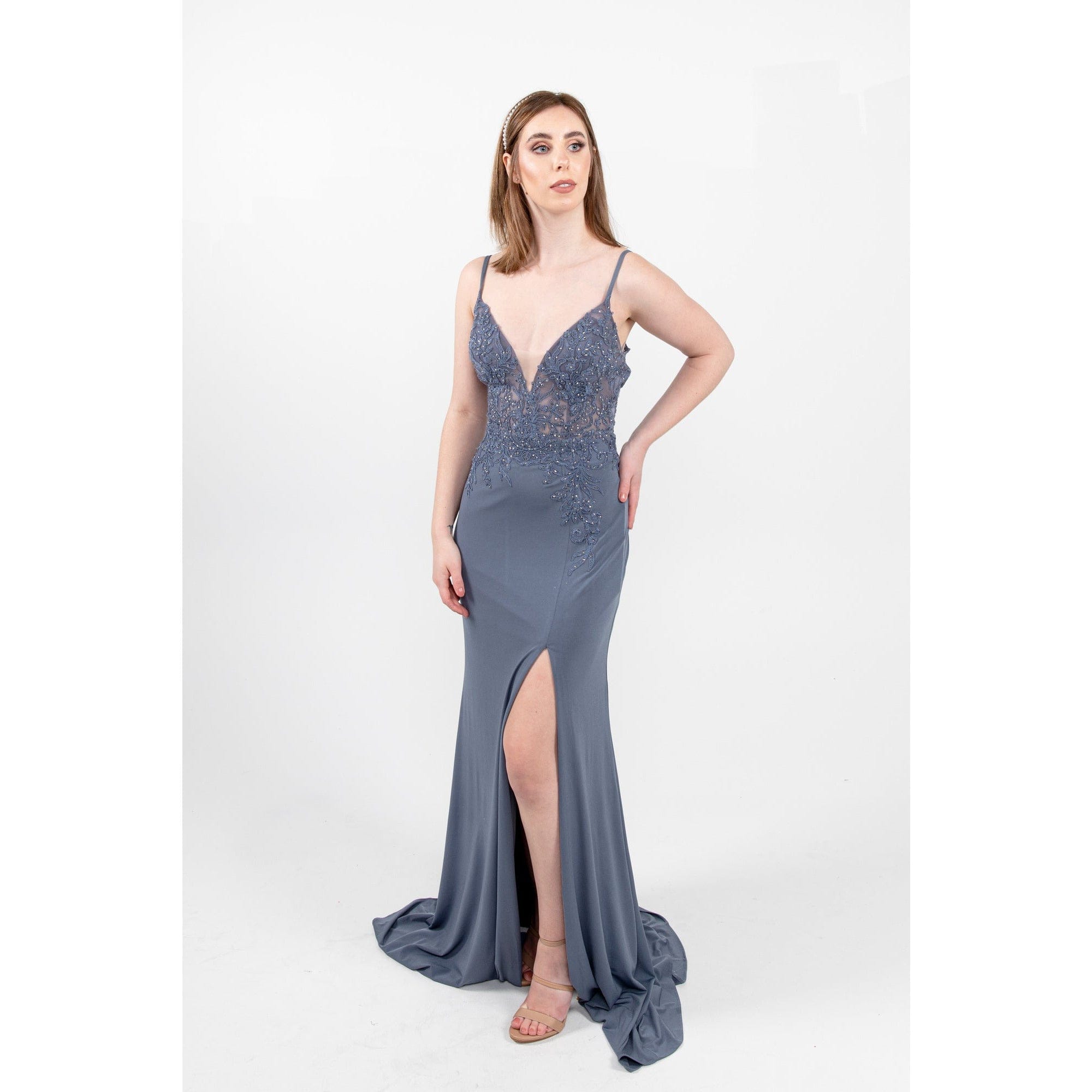 Image of  04-50029-Silver Grey-0 Candy Prom 04-50029 | Prom Dress, Evening Dress, Sexy Dress Silver Grey / 0
