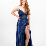 Image of  04-50030-Navy-00 Candy Prom 04-50030| Prom dress, Evening Dresses, Sexy Prom Dress, Modern Dress. Navy / 00