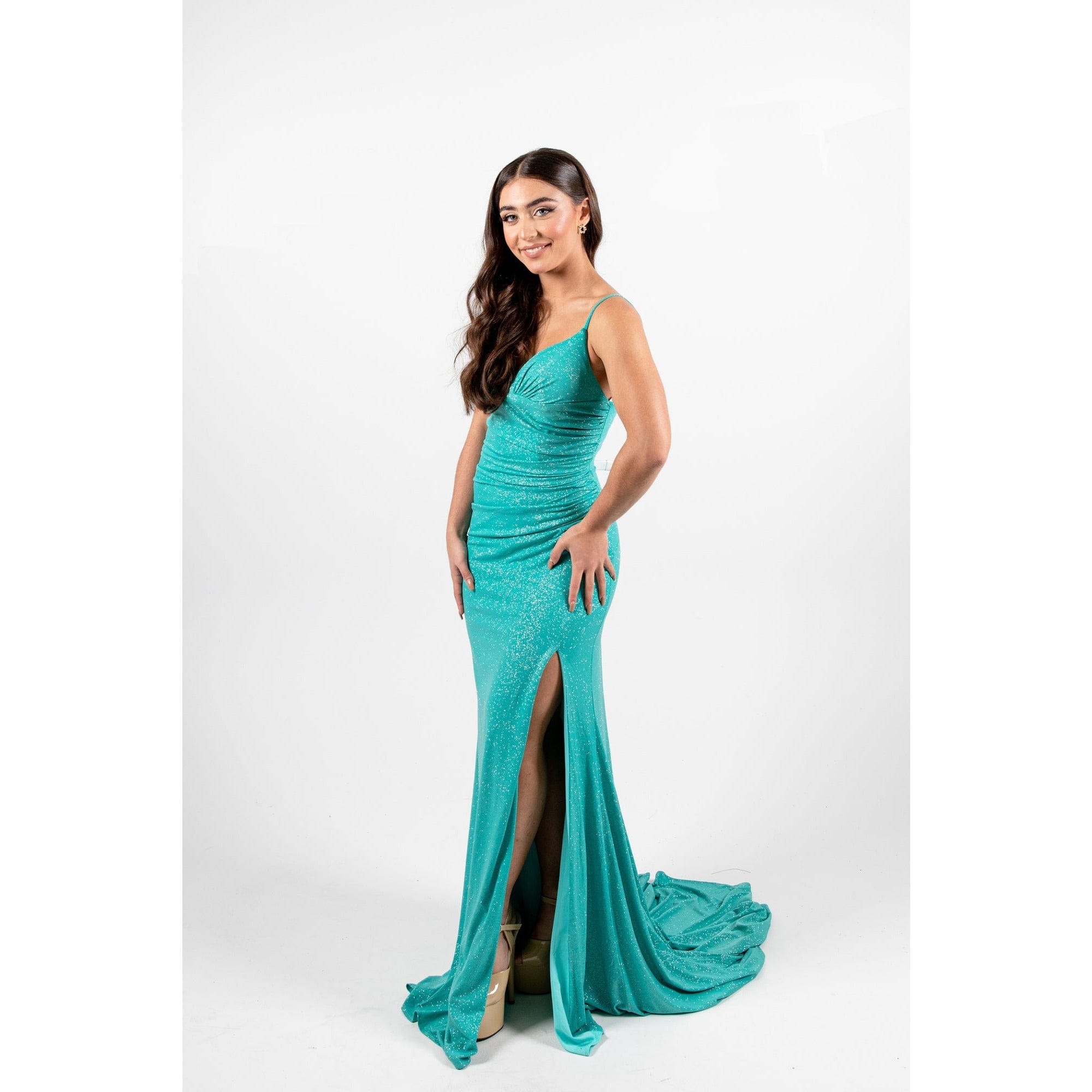 Image of  04-50033-Turquoise-0 Candy Prom 04-50033 | Prom dress, evening dress Turquoise / 0