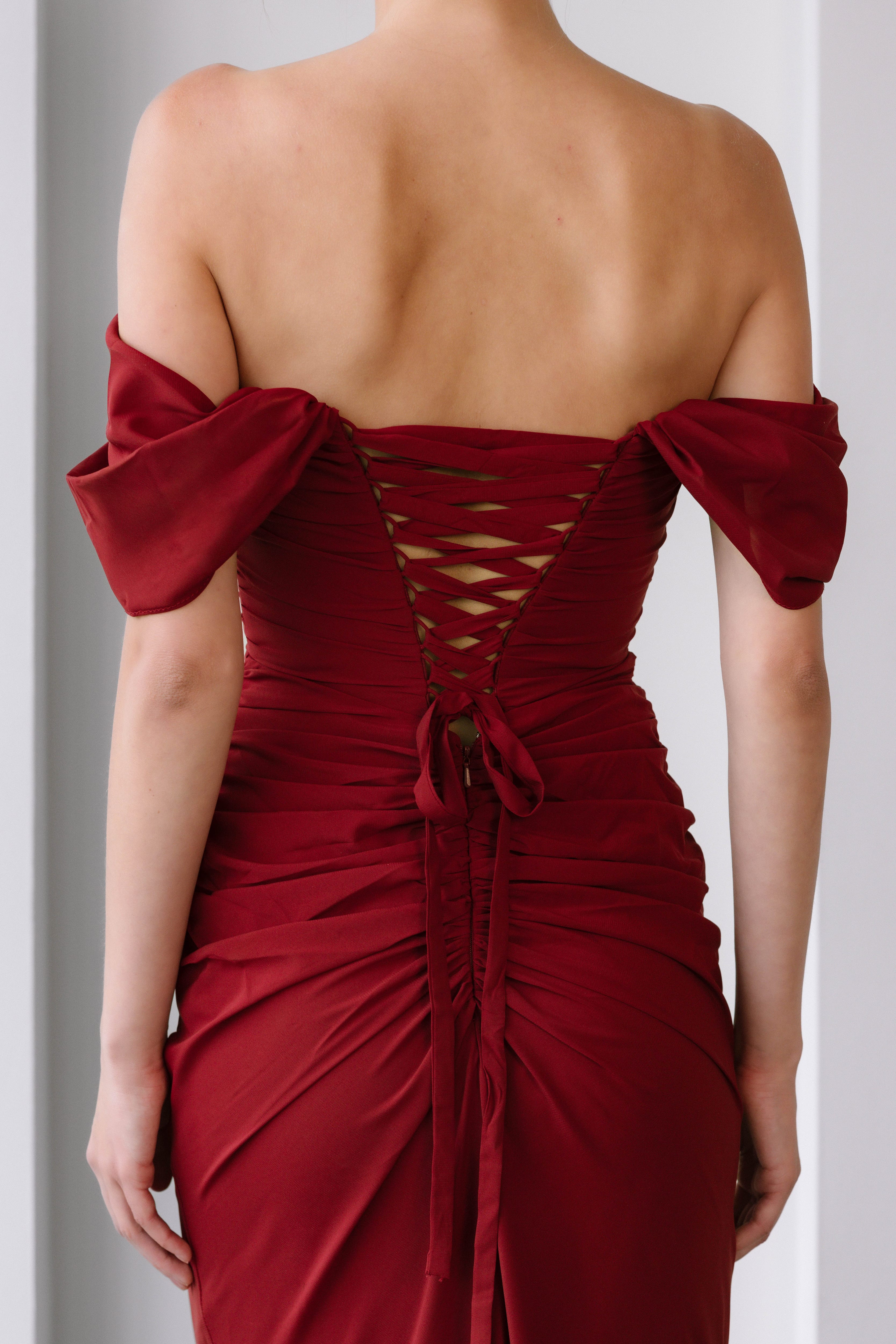 '- burgundy