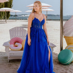 Image of  04-50036-Royal-00 Candy Prom 04-50036 | A-line Prom Dress Royal / 00